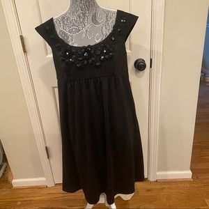 Empire Waist Dress with embellished neckline